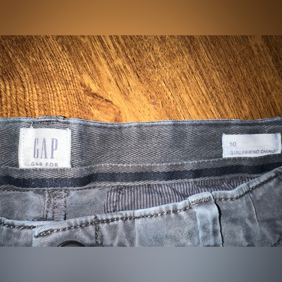 Grey Gap Girlfriend Chinos - Picture 2 of 2